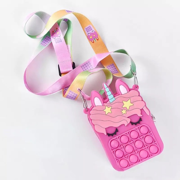 Pink Pop it Unicorn purse - Picture 1 of 1